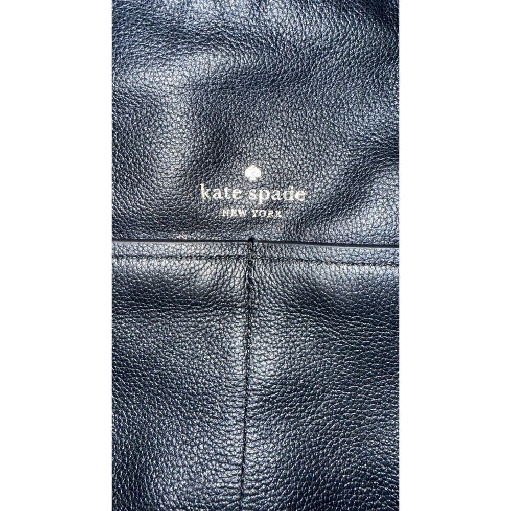 Kate Spade New York Black Leather Hobo Shoulder Bag - Picture 2 of 7